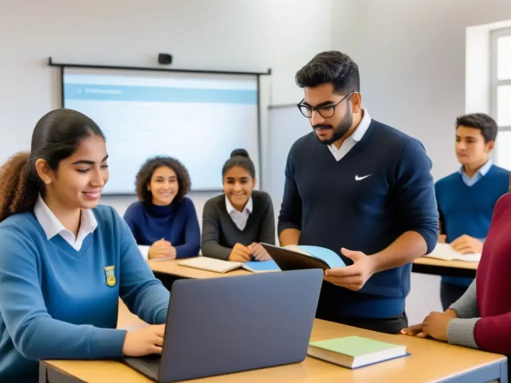 Un ambiente educativo inclusivo y diverso en Uruguay, reflejando las Políticas educativas de Uruguay