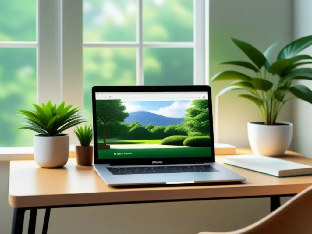 Ambiente sereno y organizado en aula virtual, resaltando la importancia del tutor en elearning