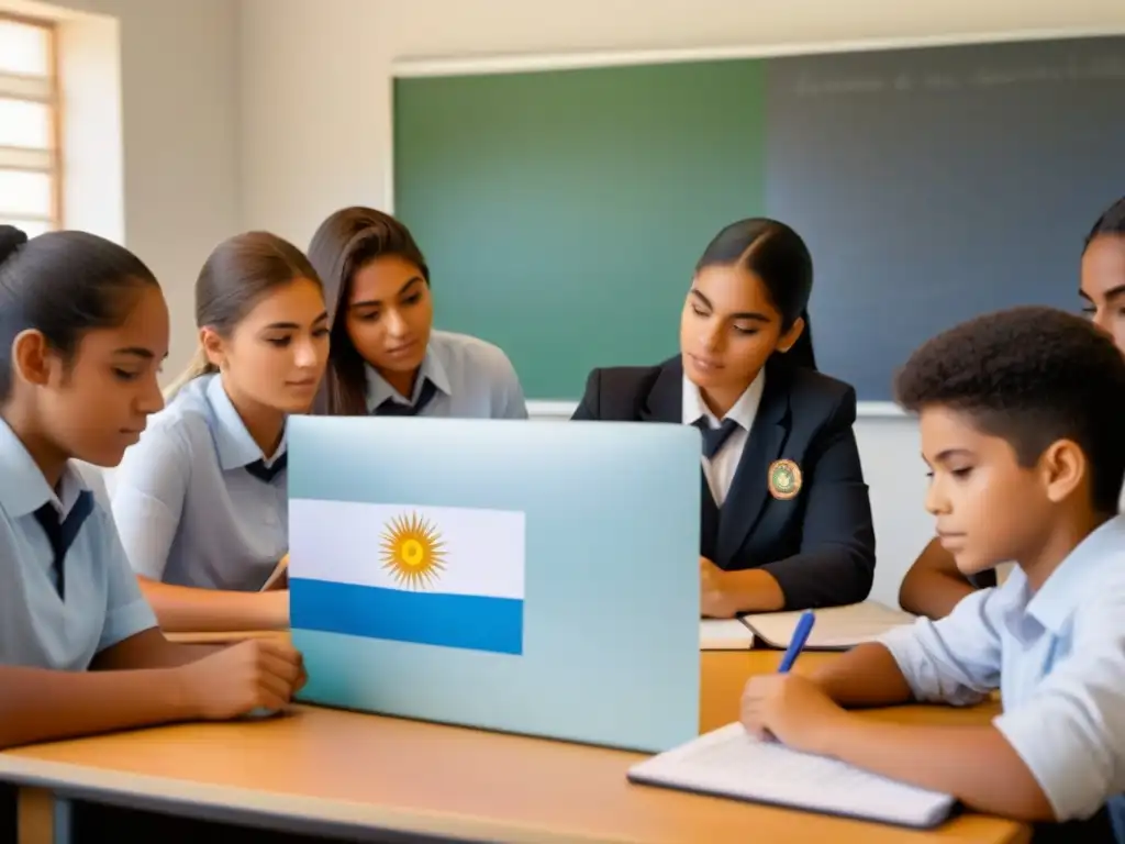 Aprendizaje colaborativo y diverso en aula uruguaya, enfocado en proyecto educativo