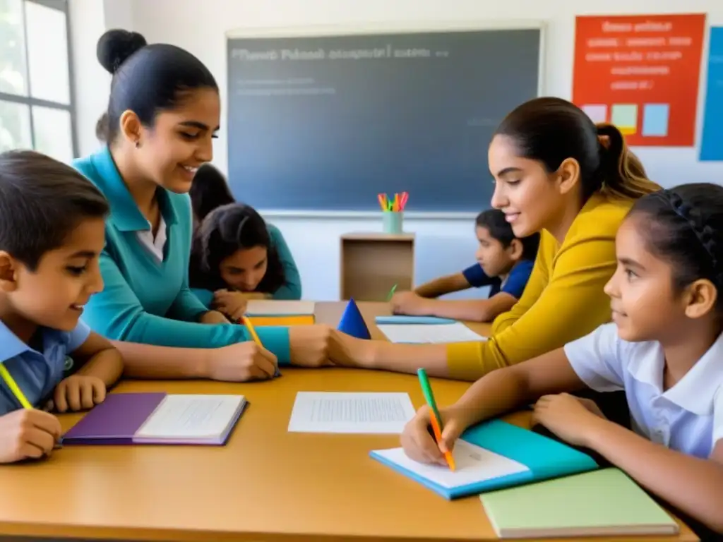 Aprendizaje colaborativo en Uruguay con estudiantes concentrados en actividad de proyecto