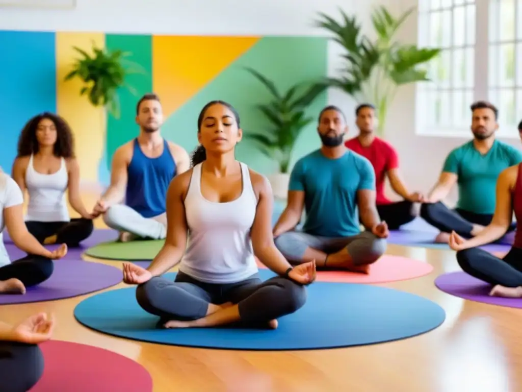 Un aula colorida en Uruguay promoviendo la salud mental con ejercicios de mindfulness