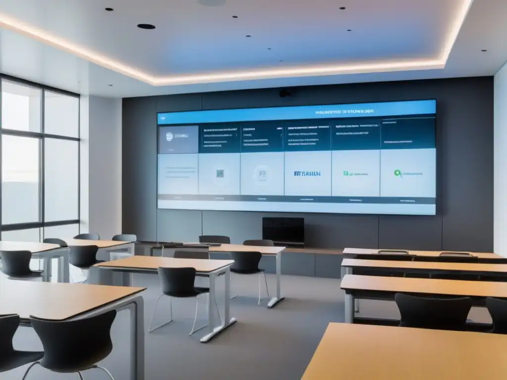 Aula futurista en Uruguay: tecnología para la educación financiera Un aula futurista en Uruguay, integrando tecnología en Educación financiera en Uruguay
