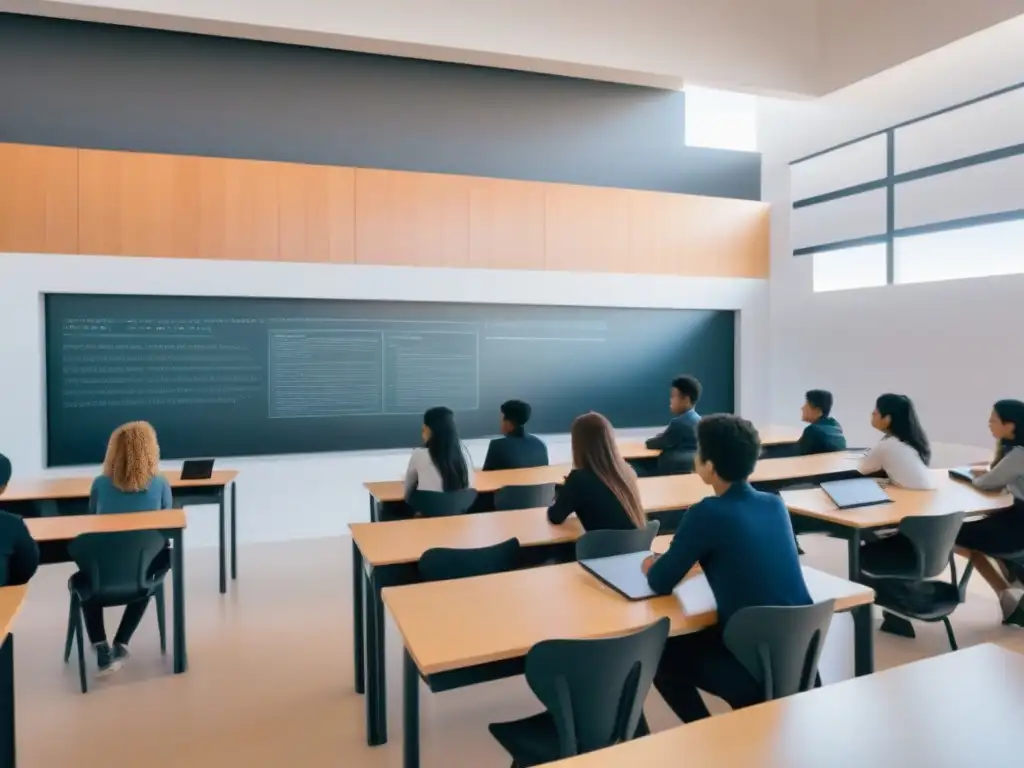 Un aula futurista en Uruguay con tecnología de IA integrada de forma ética en la educación