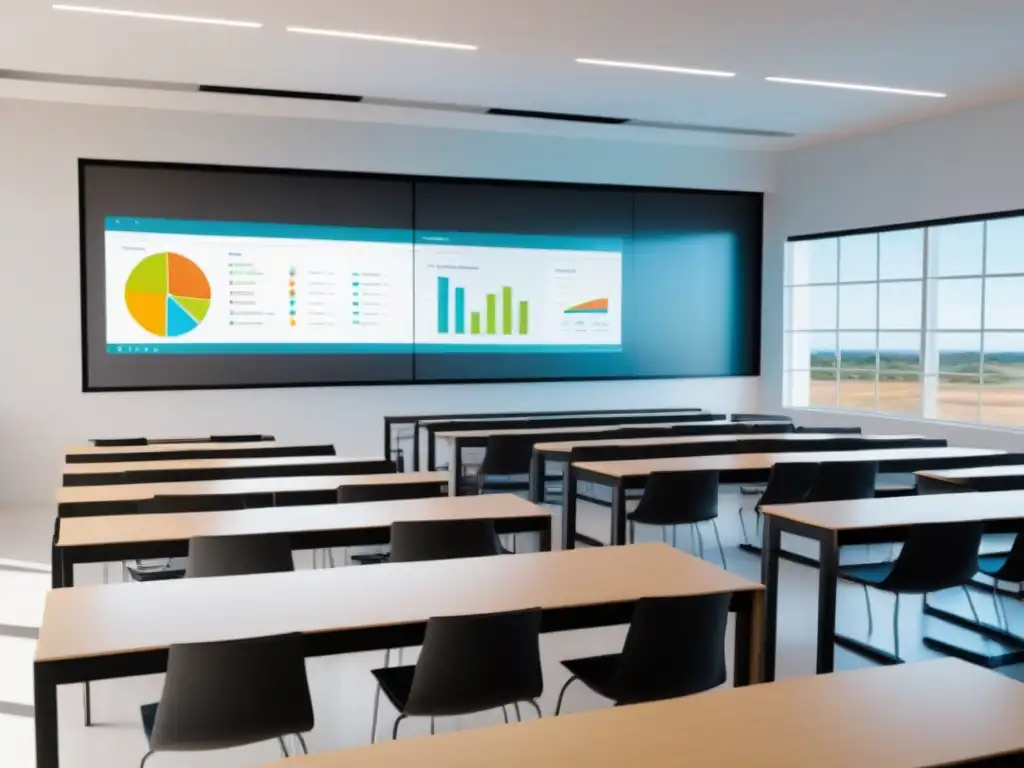 Aula futurista en Uruguay con analítica educativa en tiempo real Un aula moderna en Uruguay con herramientas de analítica de aprendizaje