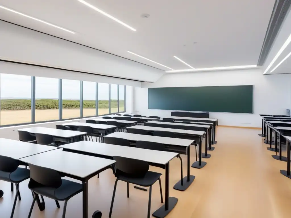 Un aula moderna en Uruguay con tecnologías educativas de vanguardia
