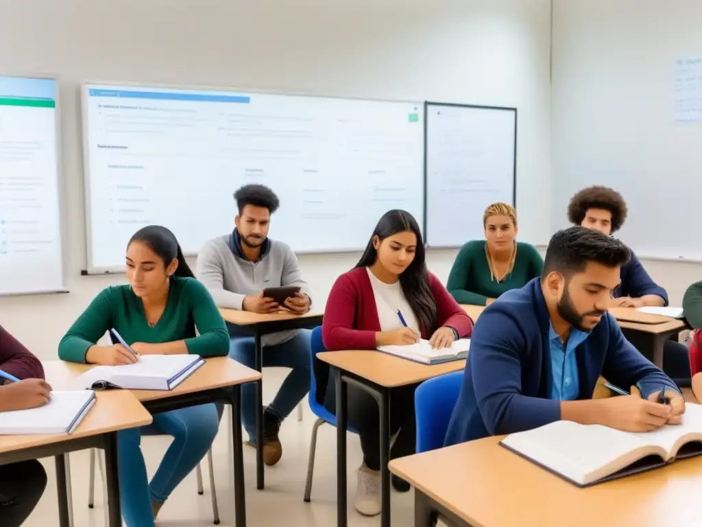 Un aula moderna y vibrante en Uruguay