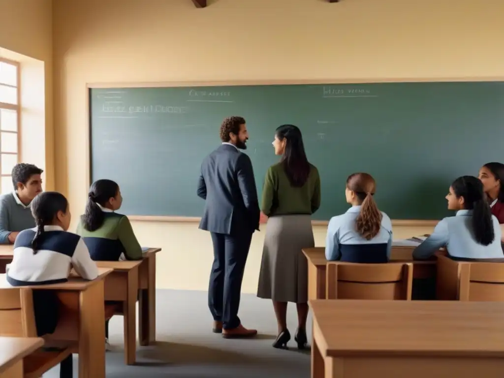 Un aula en Uruguay muestra resiliencia y apoyo entre estudiantes y docentes