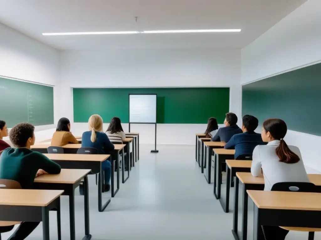 Un aula tranquila en Uruguay, con enseñanza de idiomas con Suggestopedia y elementos culturales