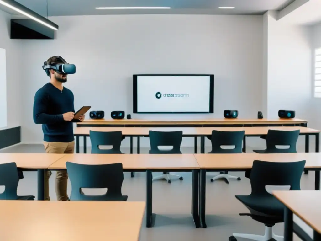 Aulas futuristas en Uruguay con equipamiento de Realidad Virtual para inmersión educativa