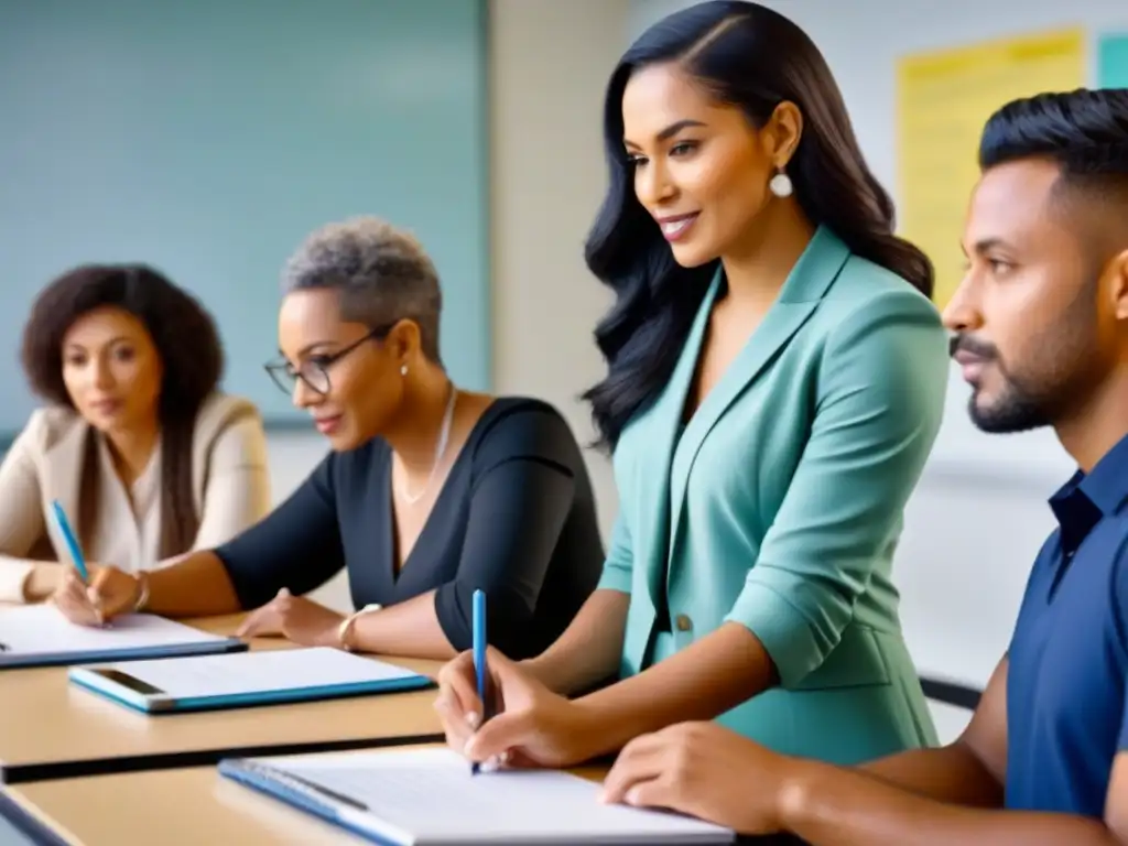 Diversidad y colaboración en aula moderna