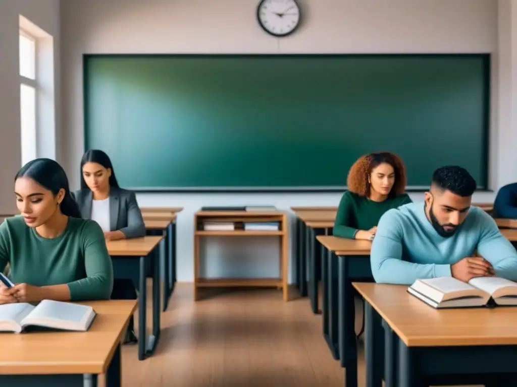 Inmersión en la diversidad: estudiantes y docente en aula universitaria moderna en Uruguay