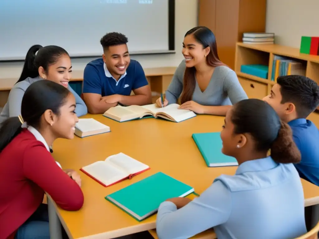 Diversidad y trabajo en equipo en aula moderna