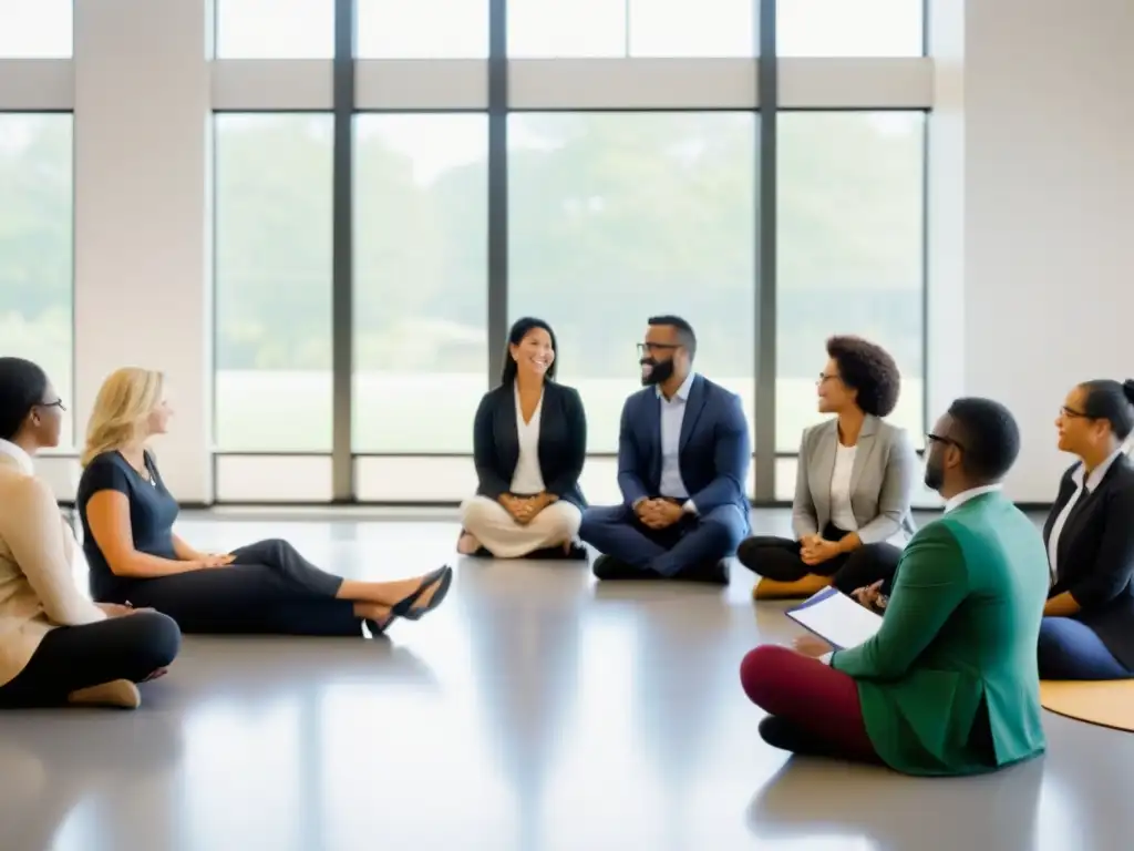 Taller de desarrollo profesional: educadores unidos en innovación Docentes en círculo, compartiendo ideas en un taller de desarrollo profesional docente en Uruguay