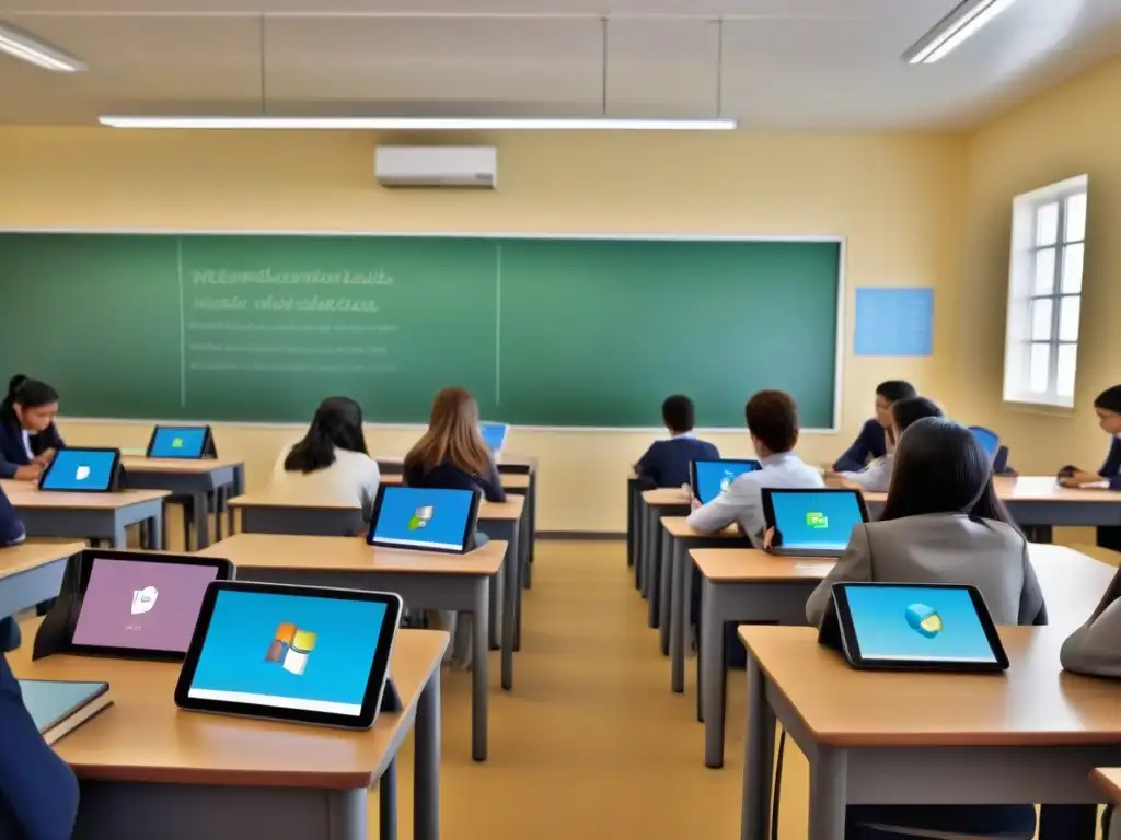 Implementación de tecnología móvil educativa en aula uruguaya