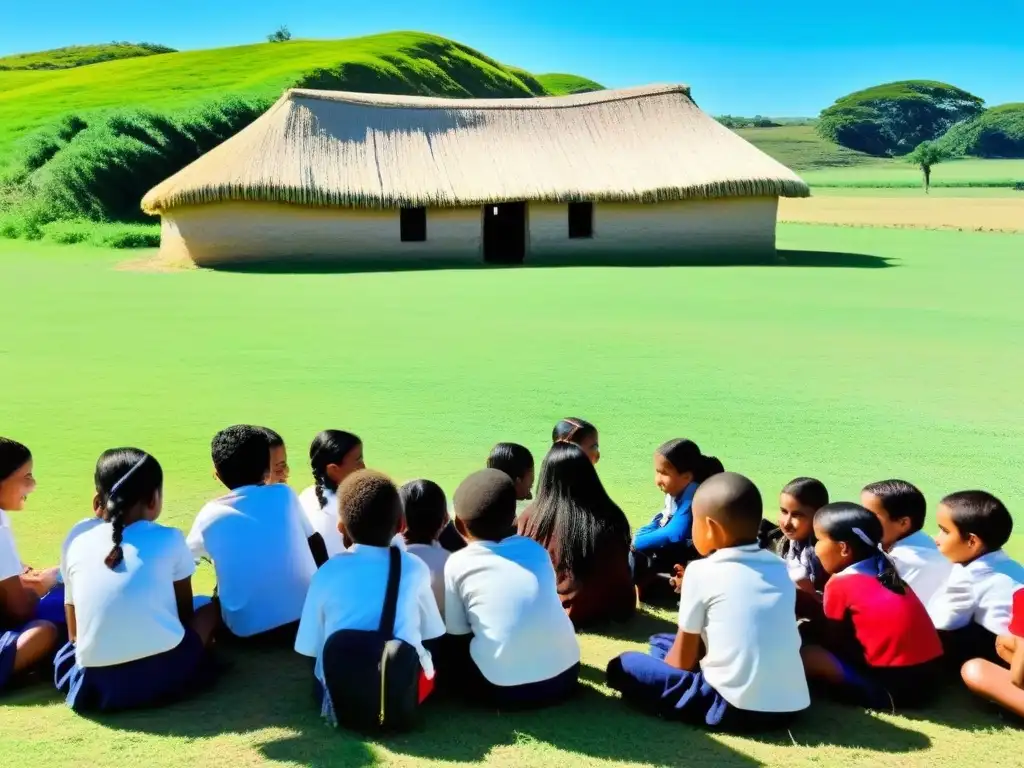 Transformación educativa en escuela rural uruguaya: niños diversos aprendiendo con tablets y smartphones