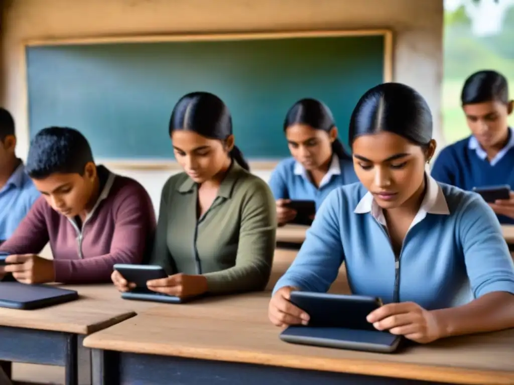 Inclusión educativa con tecnología móvil en aula rural de Uruguay