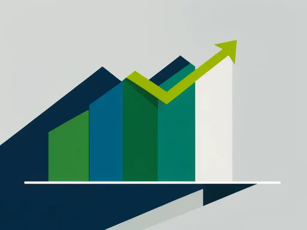 Gráfica elegante y moderna que simboliza el aumento de la financiación educación superior en Uruguay