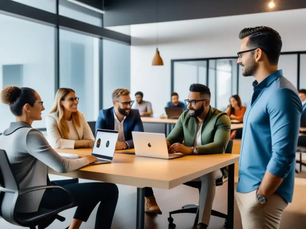 Emprendedores colaboran en espacio coworking Uruguay: apoyo gubernamental startups educativas Uruguay