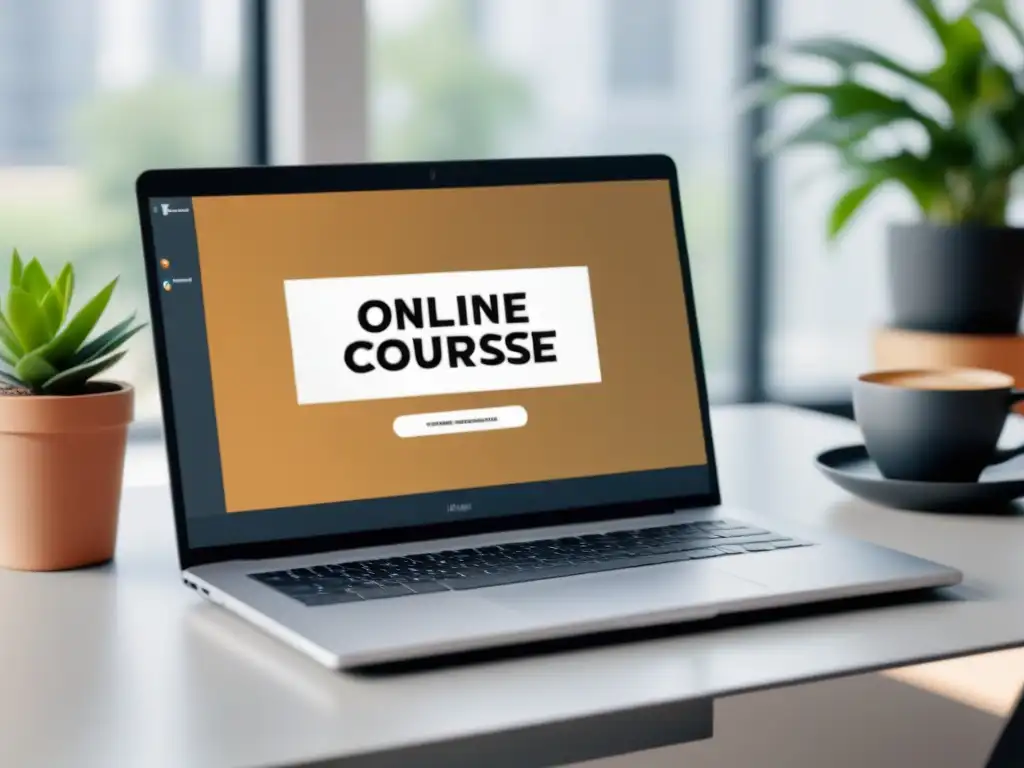 Un entorno de aprendizaje online elegante y minimalista con cursos profesionales disponibles