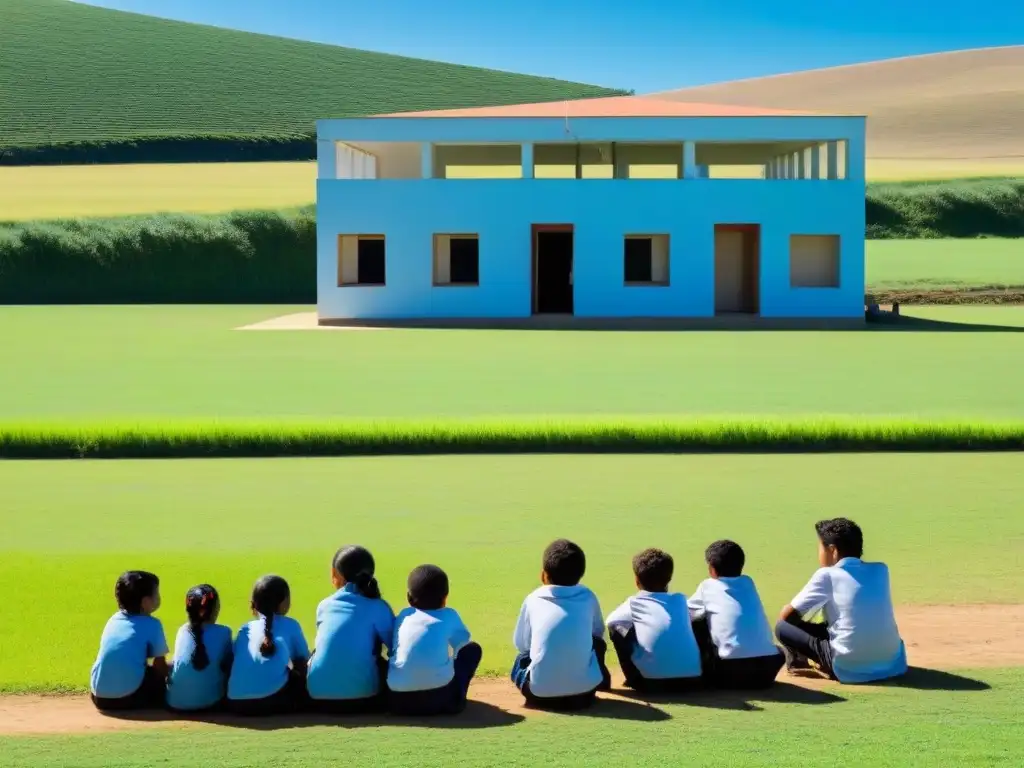 Escuela rural en Uruguay, integrando educación y naturaleza