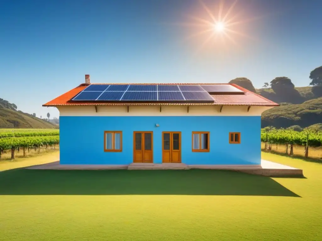 Una escuela rural en Uruguay con paneles solares, integrando educación sostenible y energía solar