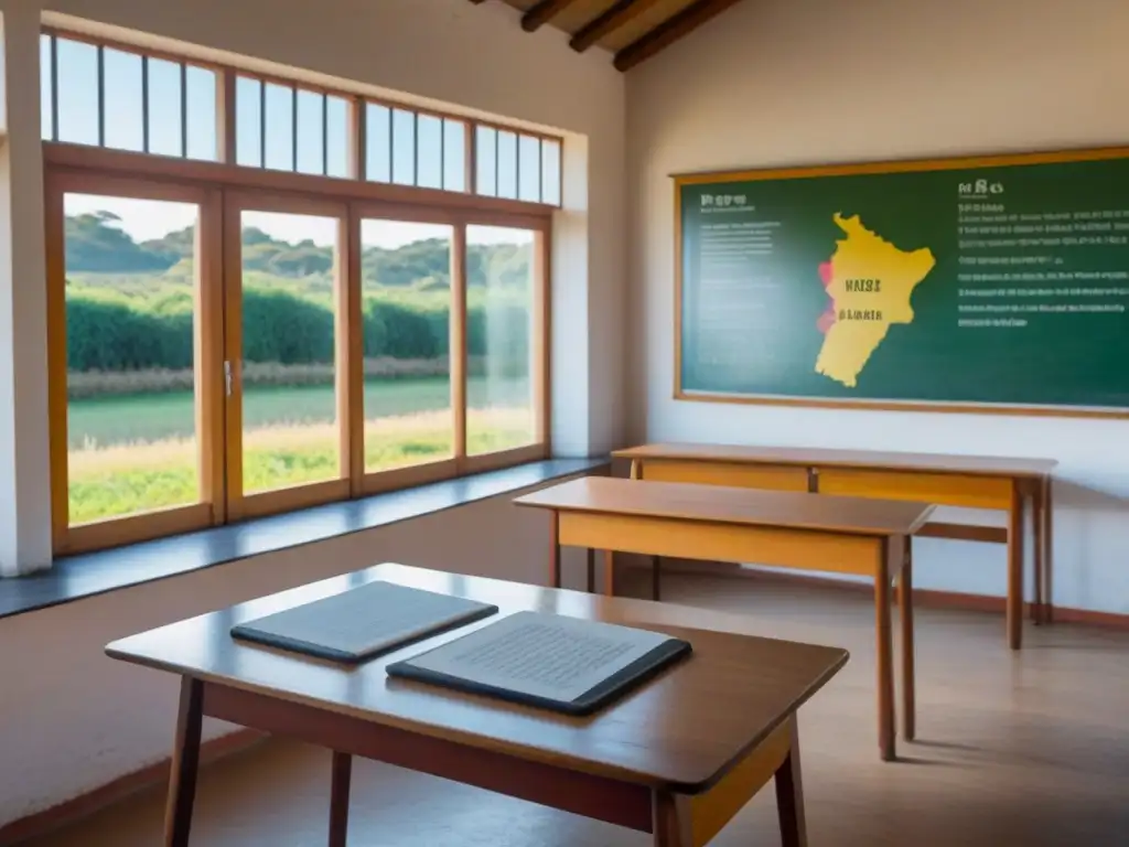 Escuela rural en Uruguay con tecnología educativa y potencial de aprendizaje