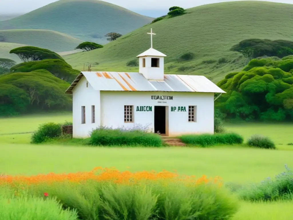 Escuela rural en Uruguay: 'Educación para todos' en zonas desfavorecidas, rodeada de naturaleza exuberante y colorida