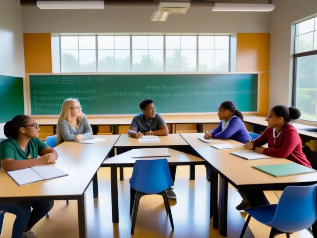 Estudiantes diversos colaboran en actividades de matemáticas y ciencias, mostrando estrategias inclusivas