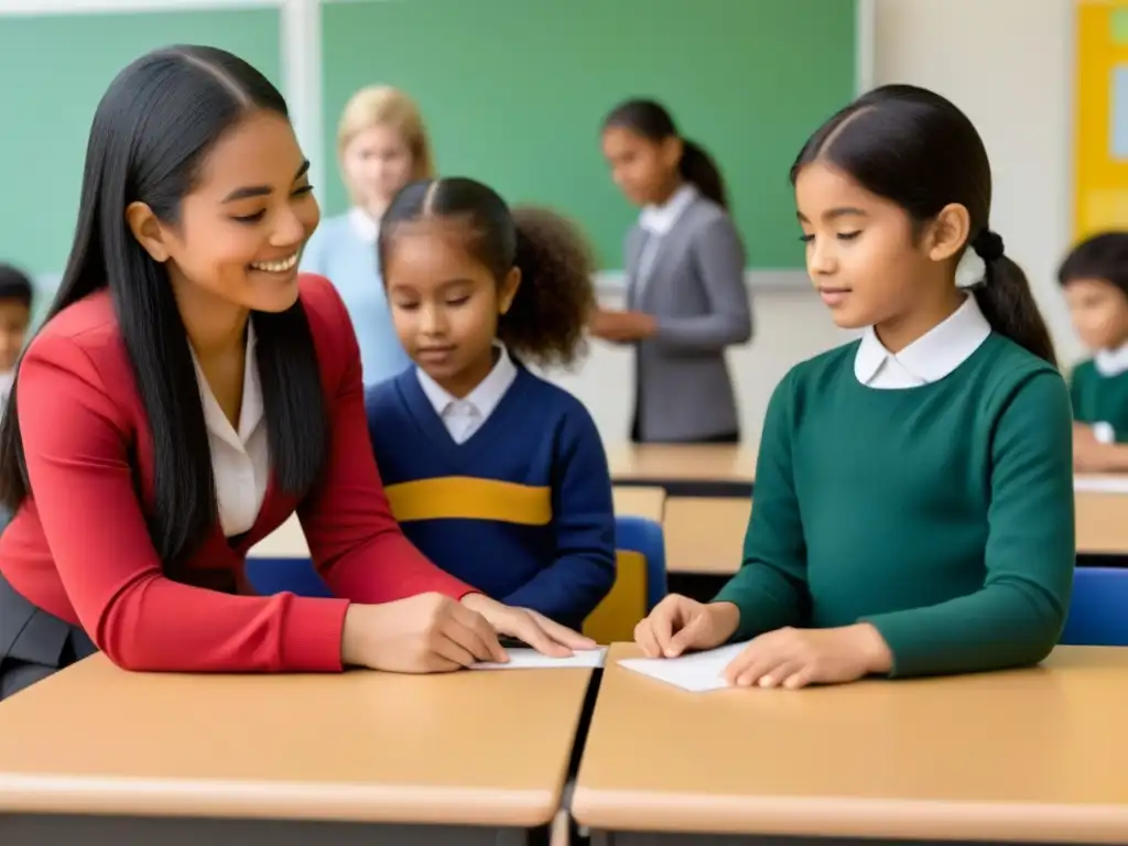 Estudiantes diversos participan en aula bilingüe inclusiva en Uruguay