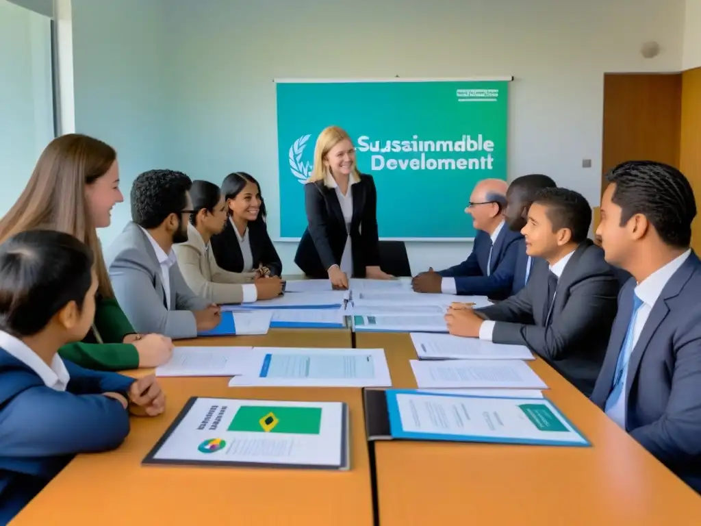 Estudiantes y autoridades uruguayas dialogan sobre integración sostenibilidad en aula moderna