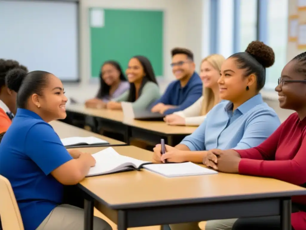 Estudiantes diversos participan en clase inclusiva postCOVID en Uruguay