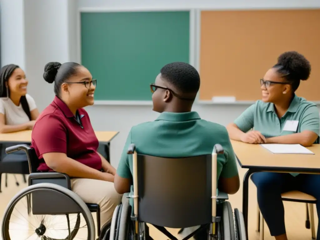 Estudiantes con diversidad funcional en aulas adaptadas