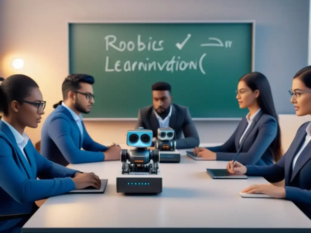 Estudiantes diversificados construyen robots en aula