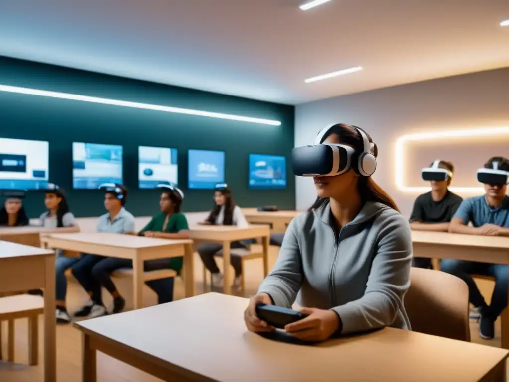 Estudiantes de Uruguay inmersos en Realidad Virtual evaluación educativa