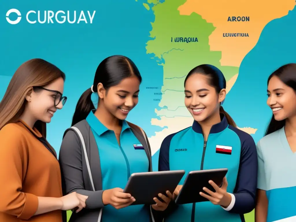 Estudiantes usan plataformas educativas bilingües interactivas en Uruguay, fomentando inclusividad y aprendizaje