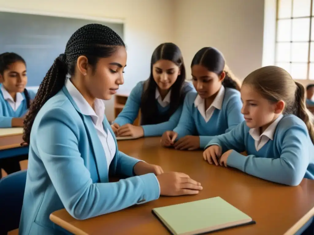 Estudiantes colaboran en proyecto de Aprendizaje Servicio en Uruguay, fomentando comunidad y educación