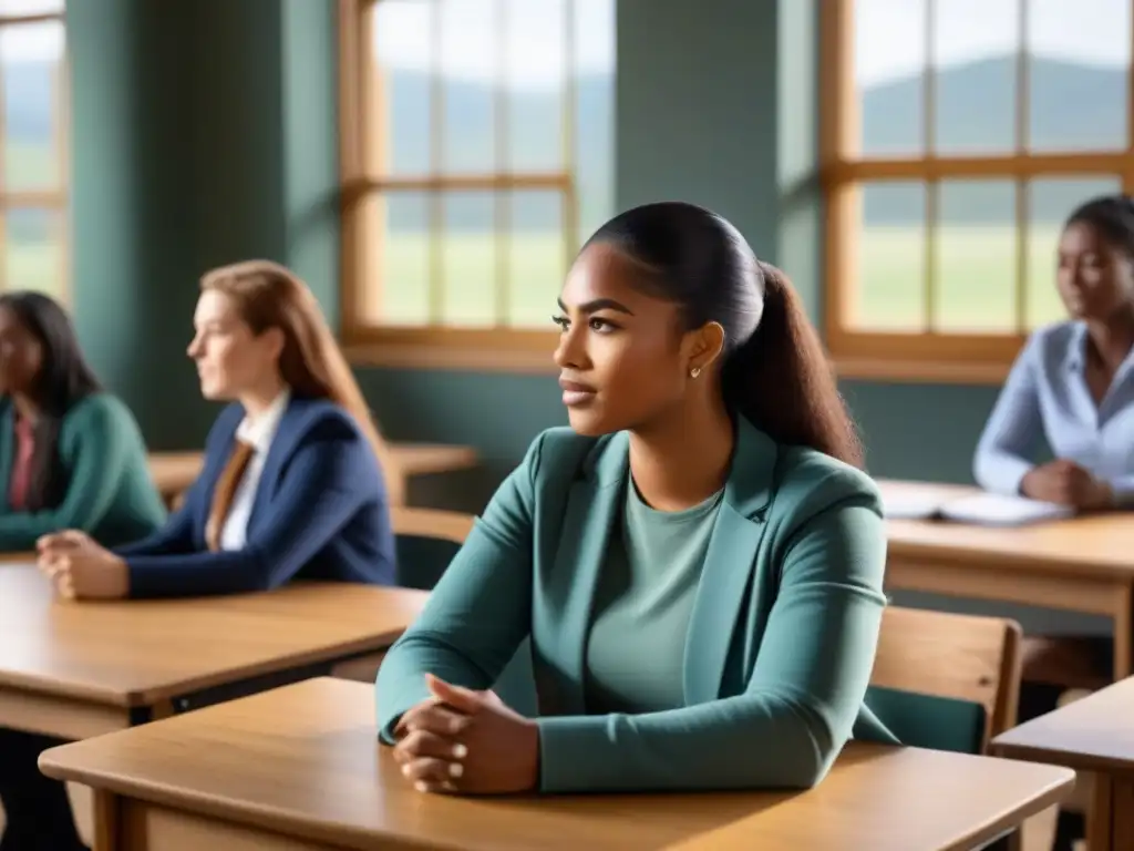 Estudiantes rurales desarrollan habilidades blandas en aula colaborativa con líder femenina