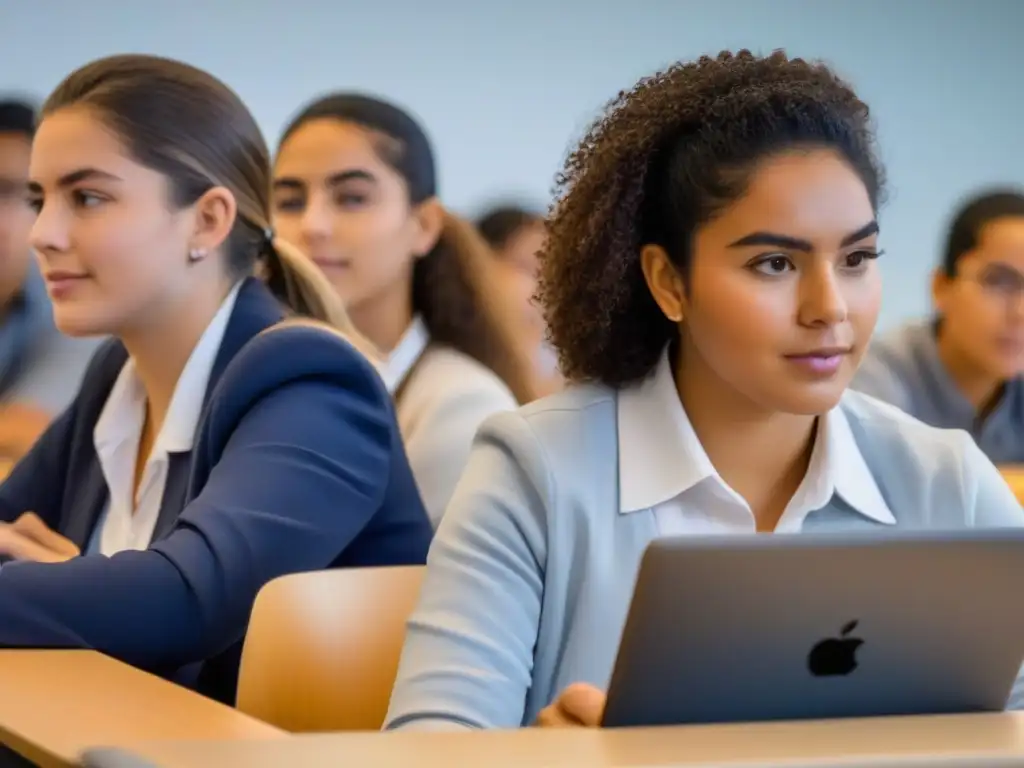 Estudiantes en Uruguay usando tecnología de aprendizaje adaptativo para una educación personalizada