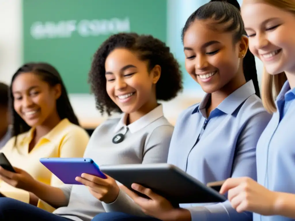 Estudiantes uruguayos disfrutan aprendizaje gamificado en aula con premios