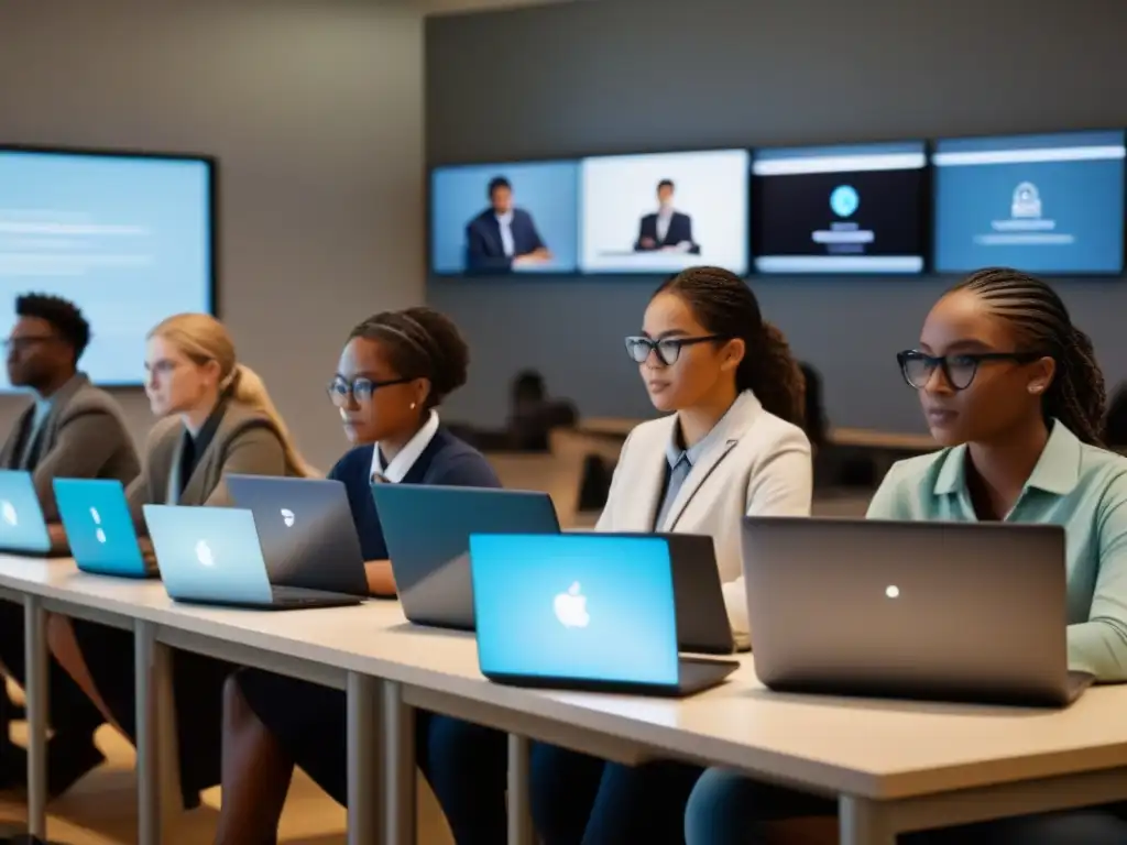 Estudiantes uruguayos colaborando en aula digital con Software de Gestión Educativa Uruguay