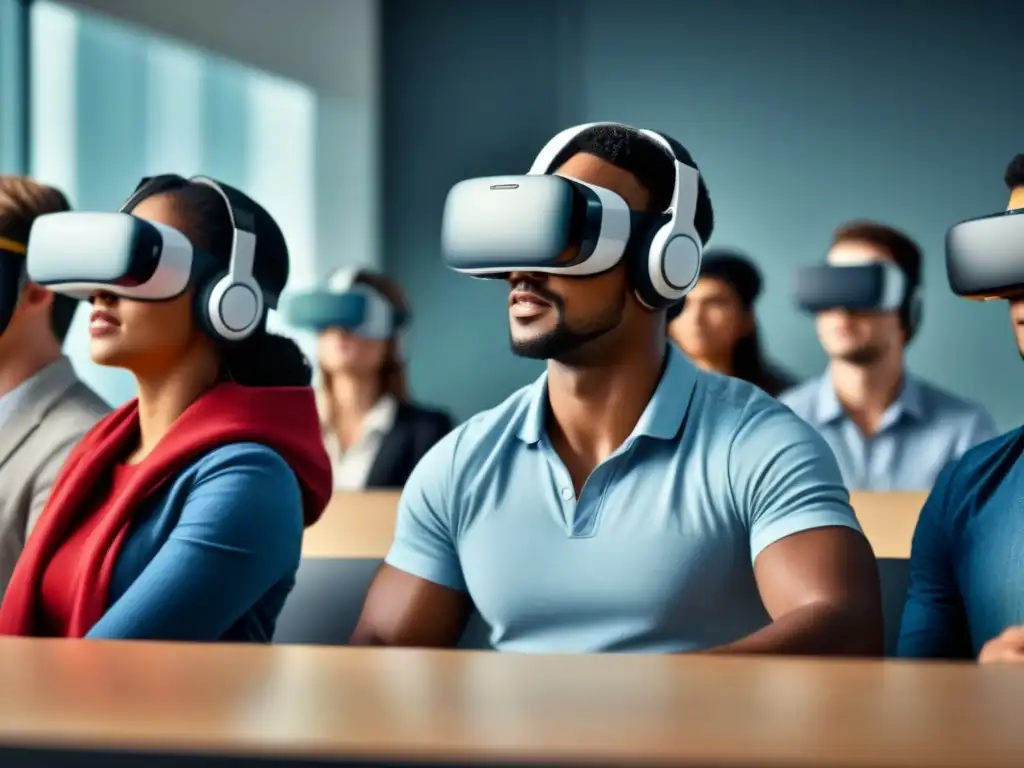 Estudiantes uruguayos inmersos en una clase de Realidad Virtual, tecnología educativa innovadora