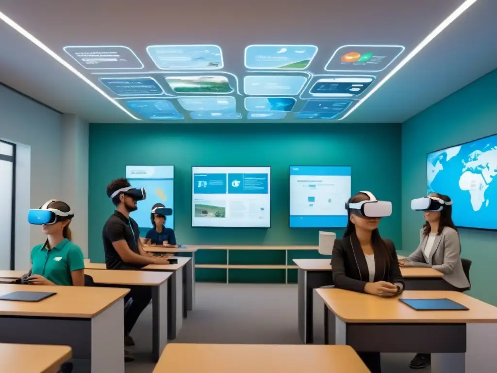 Estudiantes uruguayos inmersos en Realidad Virtual en Aulas Uruguay, fusionando tecnología y cultura