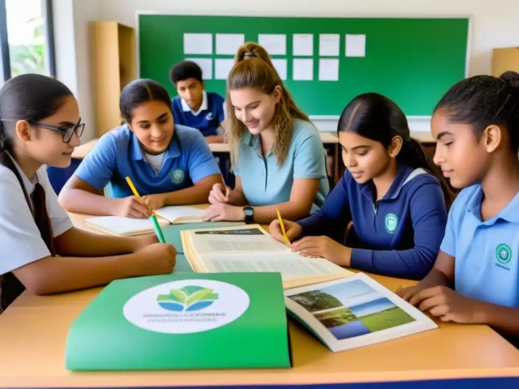 Estudiantes uruguayos colaboran en proyecto de conservación ambiental, reflejando el Aprendizaje Basado en Proyectos Uruguay