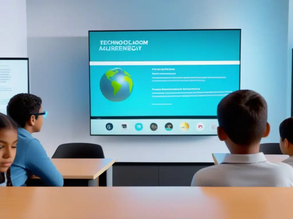 Estudiantes uruguayos interactúan con Realidad Aumentada en aula avanzada, fusionando tradición y tecnología educativa