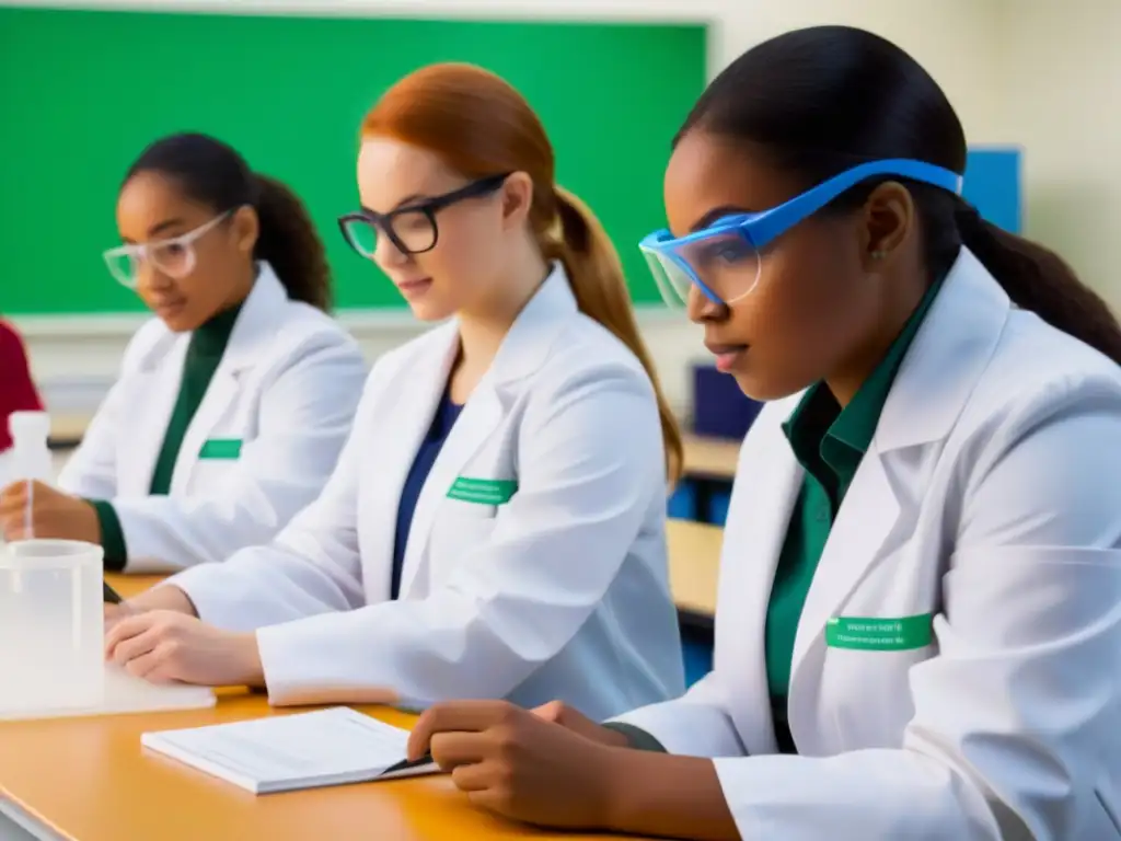 Un experimento científico innovador con estudiantes de diversos orígenes y géneros utilizando materiales didácticos innovadores en un aula luminosa