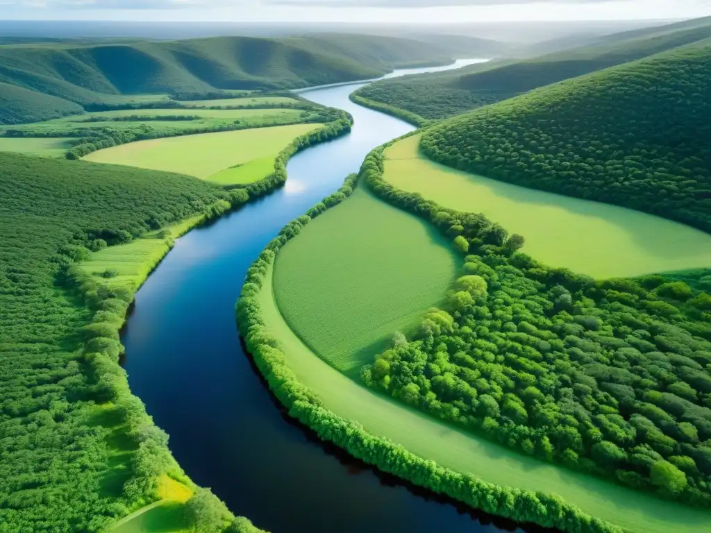 Explora la exuberante belleza natural de Uruguay, destacando la educación ambiental en Uruguay en un paisaje sereno y vibrante