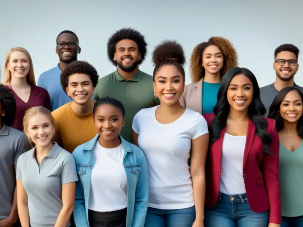 Un grupo diverso de jóvenes unidos, expresando resiliencia y apoyo