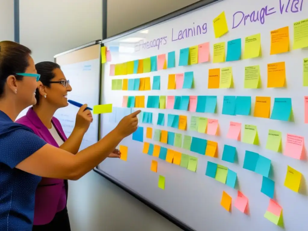 Grupo de docentes en Uruguay, inmersos en un taller de Aprendizaje Basado en Proyectos