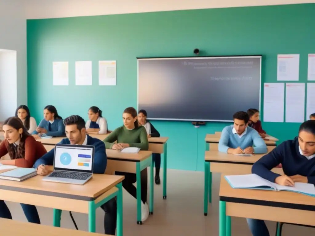 Innovadora aula en Uruguay con estudiantes diversos, colaborativos y curiosos