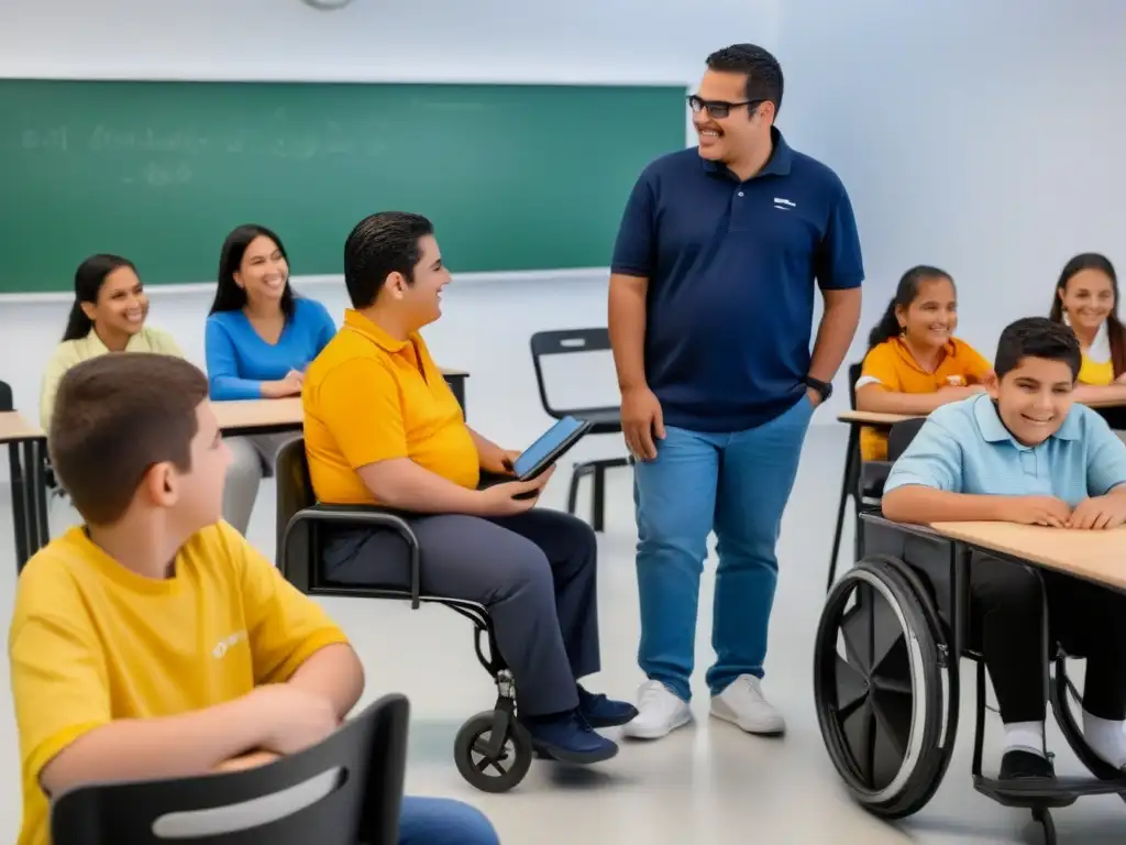 Inspirador salón de clases en Uruguay con tecnología educación especial para estudiantes con discapacidades